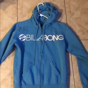 Billabong aqua blue small hoodie